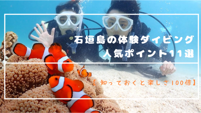 石垣島の体験ダイビング人気ポイント11選【知っておくと楽しさ100倍】